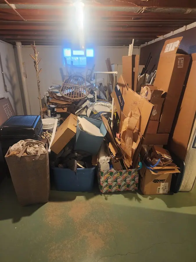 Roll-off dumpster container at job site for 20 Yard Dumpster Rental in St. Augustine South